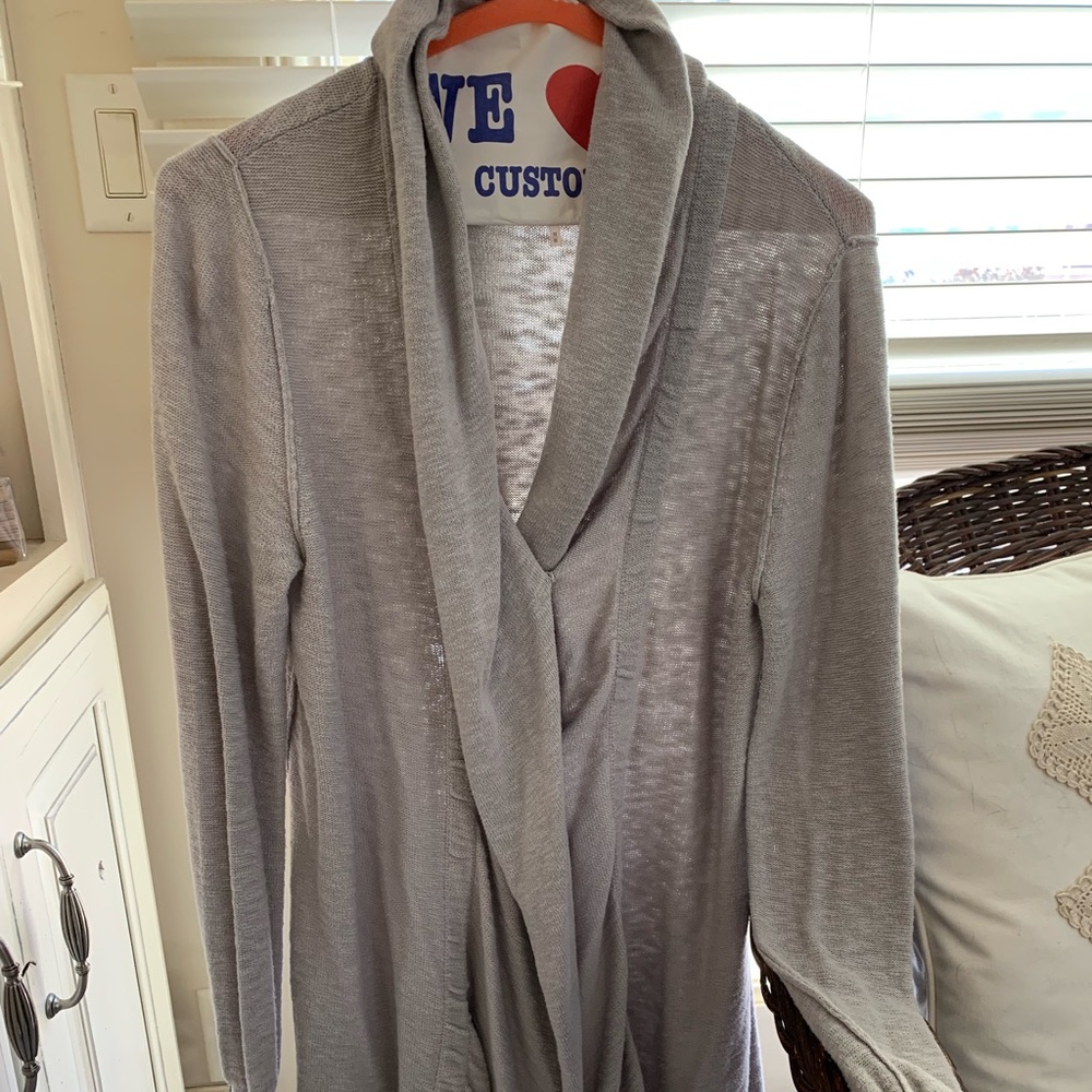Free People tunic length cardigan